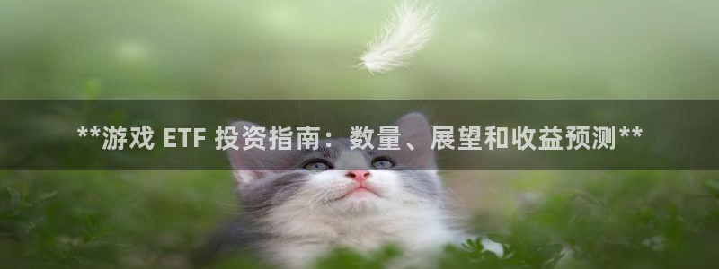 门徒平台开户怎么开通：**游戏 ETF 投资指南：数量、展望和收益预测**