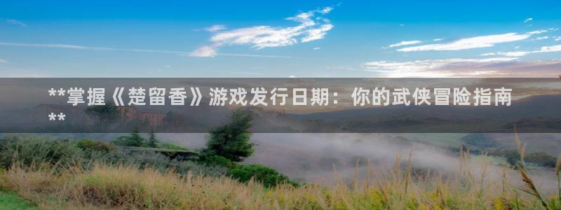 门徒平台开户条件：**掌握《楚留香》游戏发行日期：你的武侠冒险指南
**