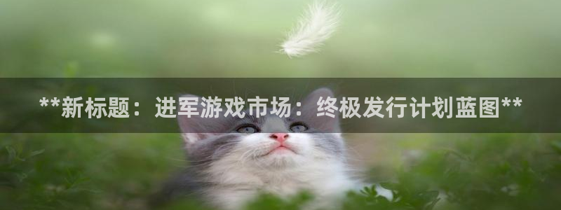 门徒平台马 411O31 门徒：**新标题：进军游戏市场：终极发行计划蓝图**